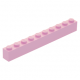 LEGO kocka 1x10, világos rózsaszín (6111)